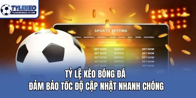 Tỷ lệ kèo bóng đá đảm bảo tốc độ cập nhật nhanh chóng